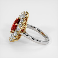 Ruby Ring 4.10 Ct., 14K Yellow White Preview