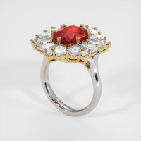 Ruby Ring 4.26 Ct., 14K Yellow White Preview