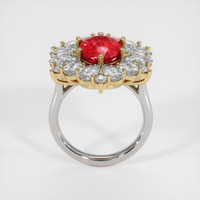 Ruby Ring 4.12 Ct., 14K Yellow White Preview
