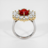 Ruby Ring 3.62 Ct., 18K Yellow White Preview