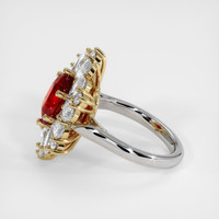 Ruby Ring 3.62 Ct., 18K Yellow White Preview
