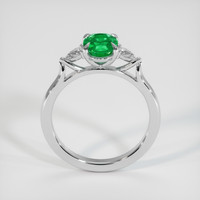 0.96 Ct. Emerald Ring, Platinum 950 3