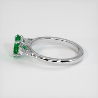 0.96 Ct. Emerald Ring, Platinum 950 4