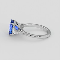 2.52 Ct. Blue Sapphire Ring, Platinum 950 4