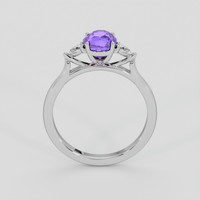 2.06 Ct. Pinkish Purple Sapphire Ring, 10K White Gold 3