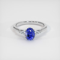 1.76 Ct. Sapphire Ring, 14K White Gold 1