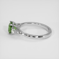 1.49 Ct. Green Sapphire Ring, 14K White Gold 4