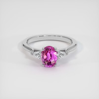 2.02 Ct. Sapphire Ring, 18K White Gold 1