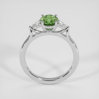 1.49 Ct. Green Sapphire Ring, 18K White Gold 3
