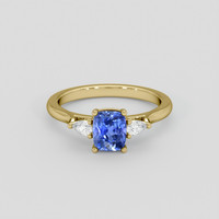 1.35 Ct. Blue Sapphire Ring, 10K Yellow Gold 1