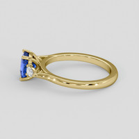1.35 Ct. Blue Sapphire Ring, 10K Yellow Gold 4
