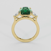 4.07 Ct. Green Sapphire Ring, 10K Yellow Gold 3