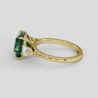 4.07 Ct. Green Sapphire Ring, 10K Yellow Gold 4