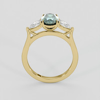 1.51 Ct. Bluish Green Sapphire Ring, 10K Yellow Gold 3
