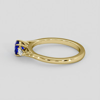 0.65 Ct. Blue Sapphire Ring, 14K Yellow Gold 4