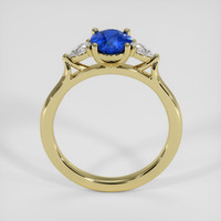1.08 Ct. Blue Sapphire Ring, 14K Yellow Gold 3
