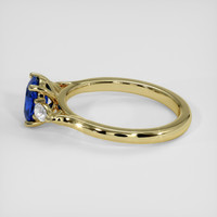 1.08 Ct. Blue Sapphire Ring, 14K Yellow Gold 4