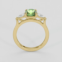 1.56 Ct. Yellowish Green Sapphire Ring, 14K Yellow Gold 3