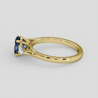 1.17 Ct. Blue Sapphire Ring, 14K Yellow Gold 4