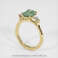 1.53 Ct. Sapphire Ring, 14K Yellow Gold 2