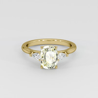 1.96 Ct. Yellow Sapphire Ring, 14K Yellow Gold 1