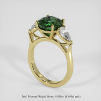 4.00 Ct. Green Sapphire Ring, 14K Yellow Gold 2