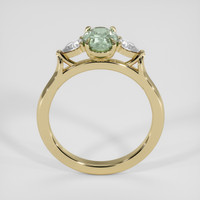 1.55 Ct. Green Sapphire Ring, 14K Yellow Gold 3