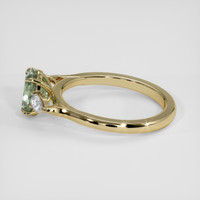 1.55 Ct. Green Sapphire Ring, 14K Yellow Gold 4