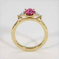1.29 Ct. Reddish Pink Sapphire Ring, 14K Yellow Gold 3