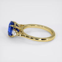 3.49 Ct. Blue Sapphire Ring, 18K Yellow Gold 4