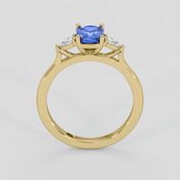 1.35 Ct. Blue Sapphire Ring, 18K Yellow Gold 3