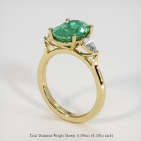 2.41 Ct. Emerald Ring, 18K Yellow Gold 2