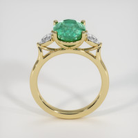 2.41 Ct. Emerald Ring, 18K Yellow Gold 3