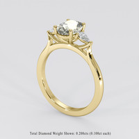 1.74 Ct. Greenish Yellow Sapphire Ring, 18K Yellow Gold 2