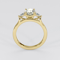 1.74 Ct. Greenish Yellow Sapphire Ring, 18K Yellow Gold 3