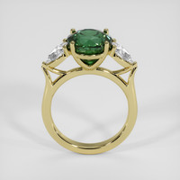 4.00 Ct. Green Sapphire Ring, 18K Yellow Gold 3