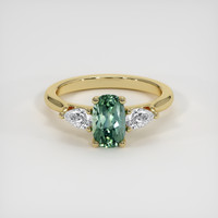 1.22 Ct. Sapphire Ring, 18K Yellow Gold 1