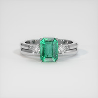 1.83 Ct. Emerald Ring, Platinum 950 1