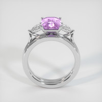 2.47 Ct. Pink Sapphire Ring, 10K White Gold 3