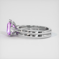 2.47 Ct. Pink Sapphire Ring, 10K White Gold 4