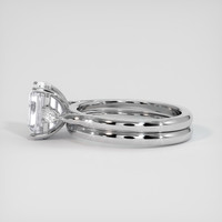 4.11 Ct. White Sapphire Ring, 14K White Gold 4