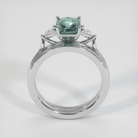 2.60 Ct. Bi Color Sapphire Ring, 14K White Gold 3