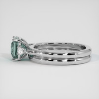 2.60 Ct. Bi Color Sapphire Ring, 14K White Gold 4