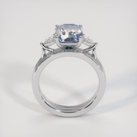 3.07 Ct. Bi Color Sapphire Ring, 18K White Gold 3