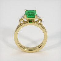 1.89 Ct. Emerald Ring, 18K Yellow Gold 3