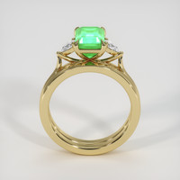 1.80 Ct. Emerald Ring, 18K Yellow Gold 3