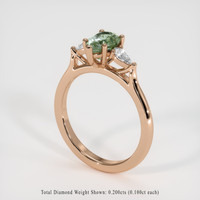 1.10 Ct. Sapphire Ring, 18K Rose Gold 2