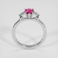 1.11 Ct. Pink Sapphire Ring, 18K White Gold 3