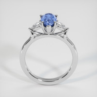 2.00 Ct. Bi Color Sapphire Ring, 18K White Gold 3