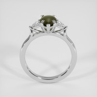 1.80 Ct. Black Sapphire Ring, 18K White Gold 3